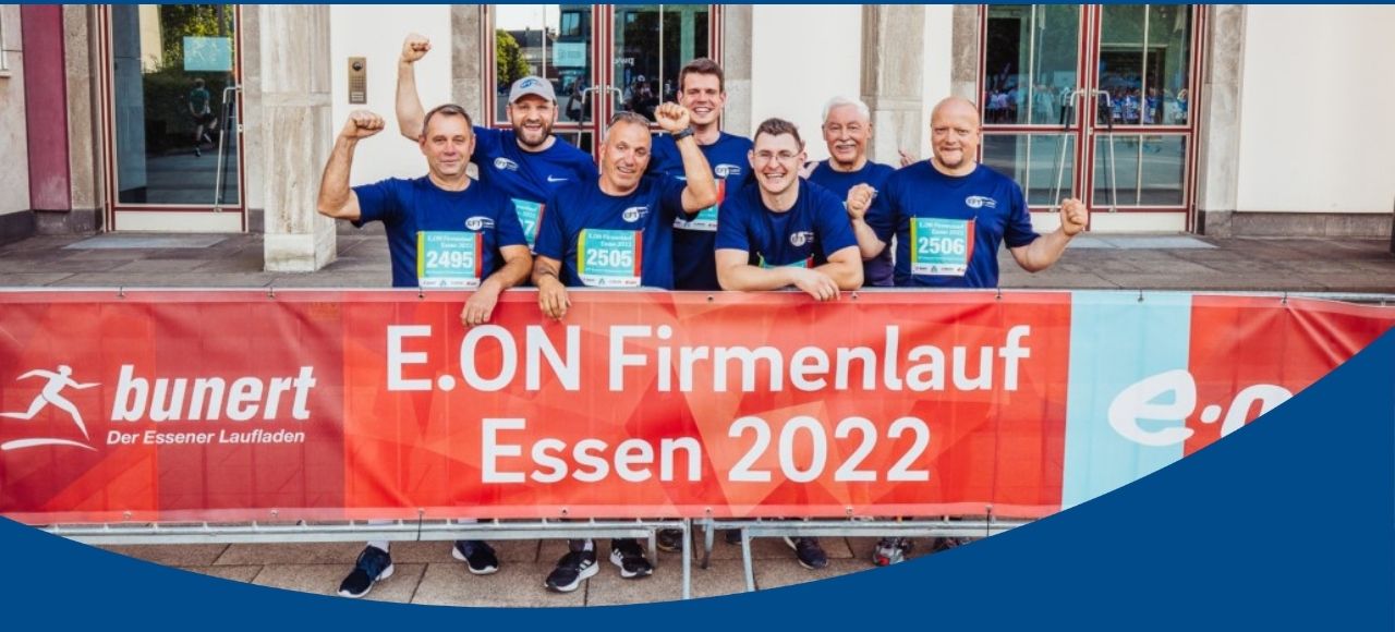 EFTler nach dem 12. Essener Firmenlauf